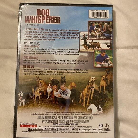 DVD Dog Whisper With Cesar Milan 3 Episodes Coach, Brooks, Ava New in Package - Picture 4 of 7